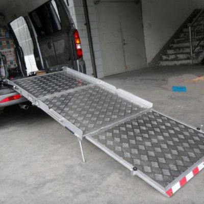 wheel chair ramp is used for vans to load wheelchair in it